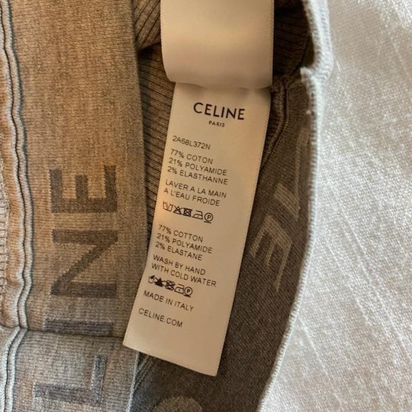 Celine Sports Bra in Athletic Knit Grey Sz M - Picture 4 of 4